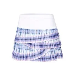 Batik Pleated Scallop Skirt Women