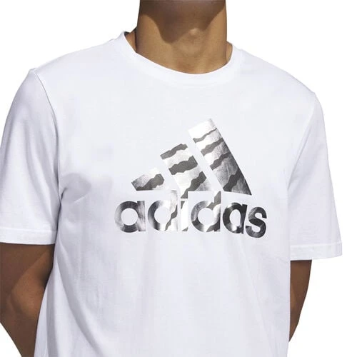 ADIDAS Power Logo Foil T-Shirt Men 4 ADIDAS Power Logo Foil T-Shirt Men - Image 4