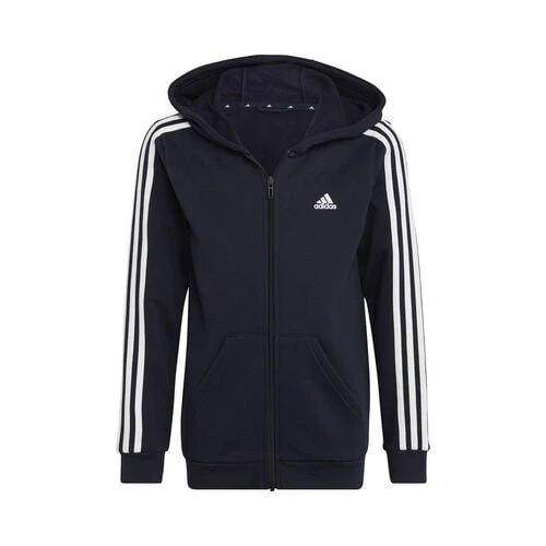 ADIDAS 3-Stripes Fleece Full-Zip Hoodie Boys 1 ADIDAS 3-Stripes Fleece Full-Zip Hoodie Boys