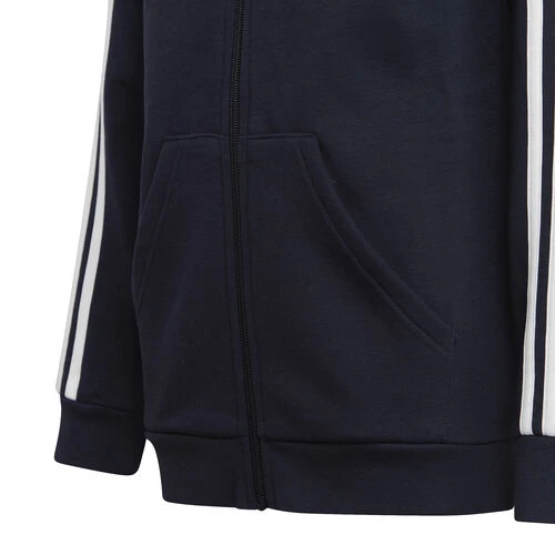ADIDAS 3-Stripes Fleece Full-Zip Hoodie Boys 3 ADIDAS 3-Stripes Fleece Full-Zip Hoodie Boys - Image 3