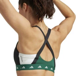 ADIDAS PWI Medium-Sport Tech-Fit Color Block Sports Bras Women -Tennis Cheap Shop 18520000 16